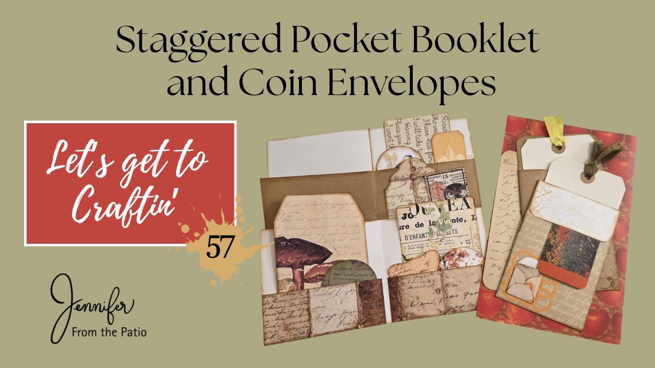 EASY JOURNAL MUST HAVES ~ Staggered Pocket Booklet AND Staggered Coin Envelopes