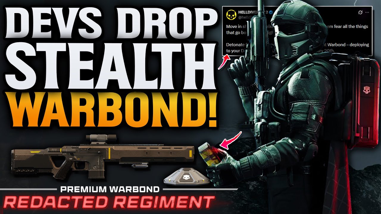 Helldivers 2 Redacted Regiment Warbond! Stealth Is Finally Here!