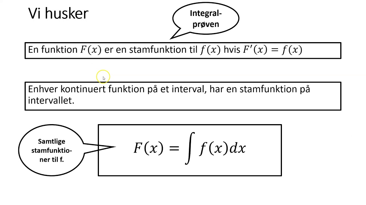 Integralregning 3a   det ubestemte integral 1
