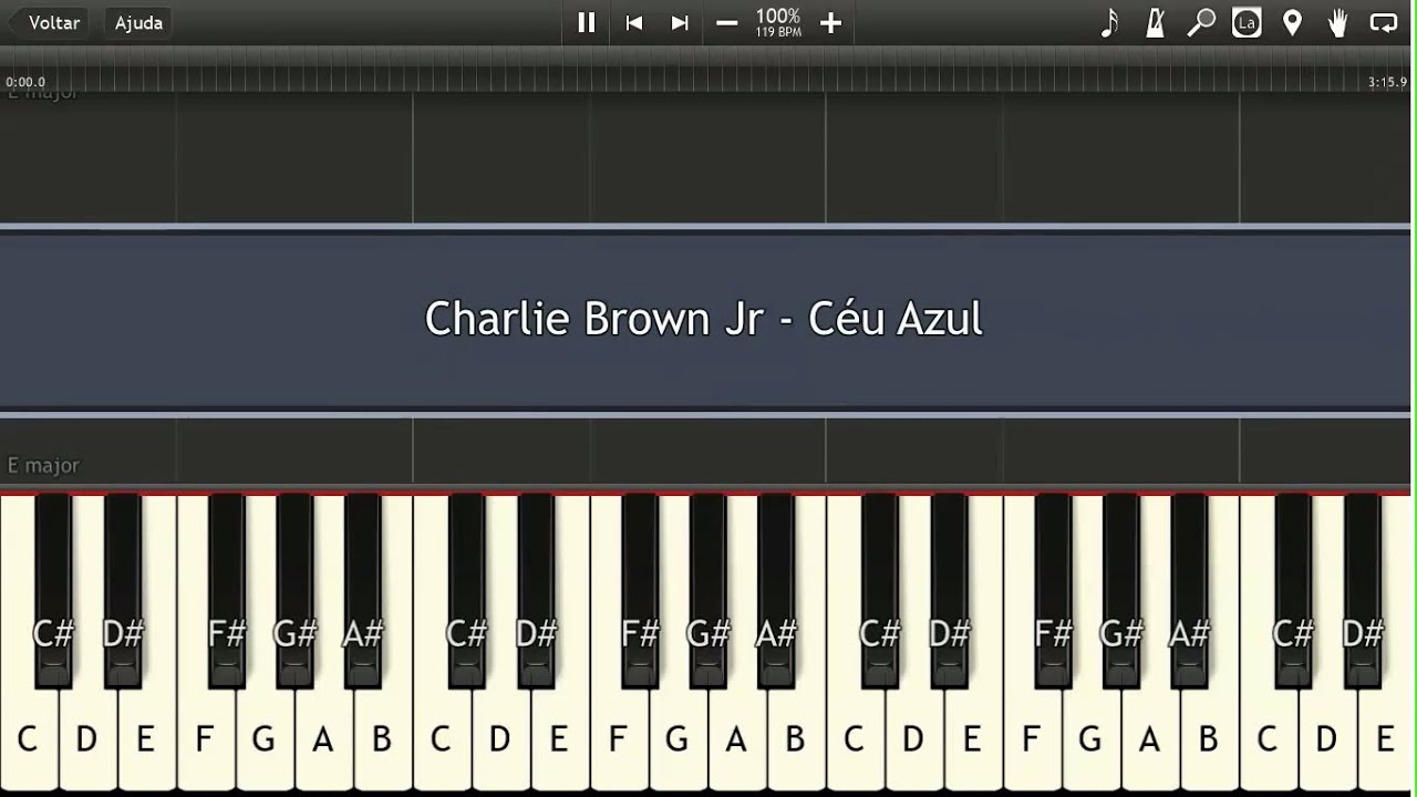 Charlie Brown Jr - Céu Azul (Tutorial Piano: Thiago Pachêco)