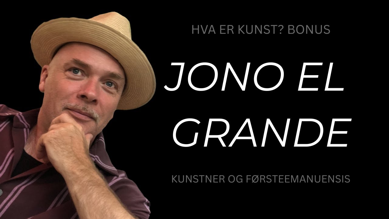 Jono el Grande / Jon Andreas Håtun / Kunstner / Kreativ / Westerdals / Zappa / Strategi / Inspo