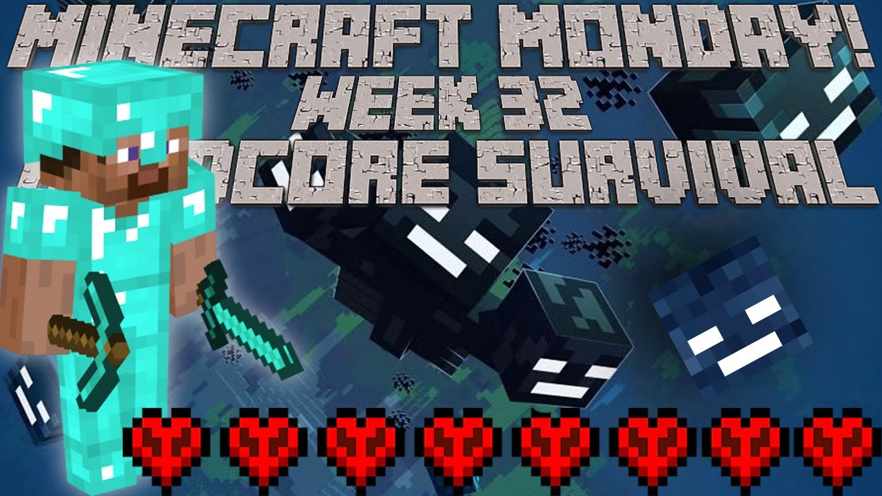 MY FIRST EVER WITHER FIGHT! [Minecraft Monday #32]