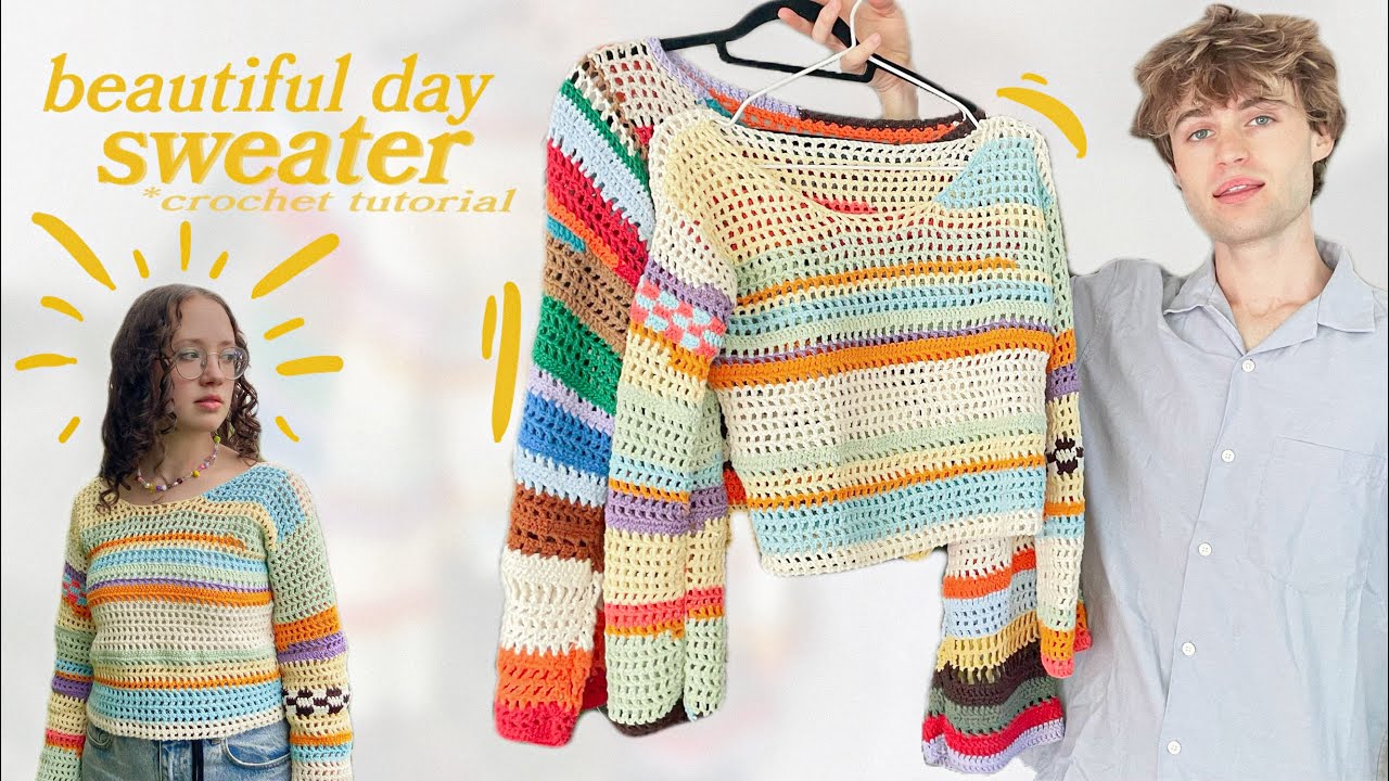 EASY SUMMER SWEATER | BEGINNER CROCHET TUTORIAL | Henri Purnell