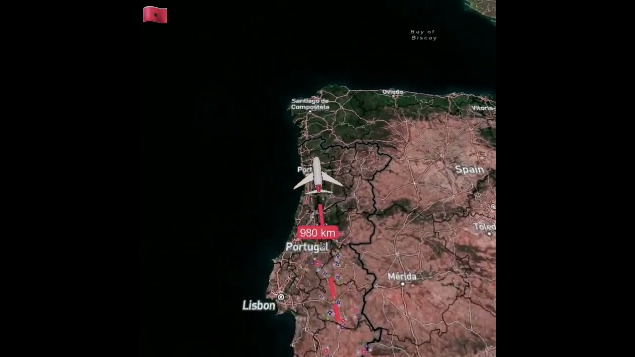 Morocco To France Flight ✈️ distance ✈️ 🌎 🏖