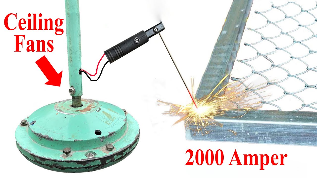 I Turn A Ceiling Fan Into A High Tech Welding Machine
