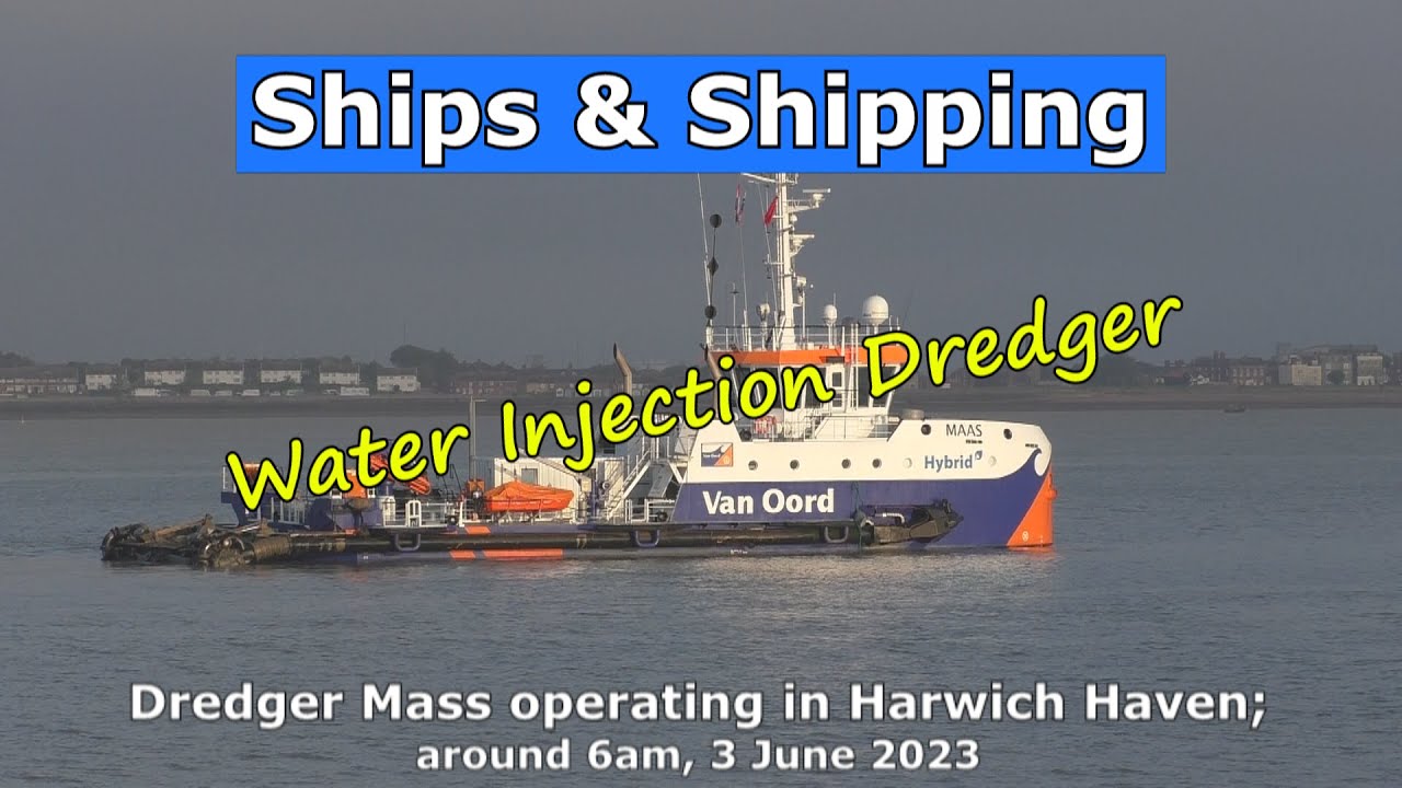 Water Injection Dredger Mass working off Felixstowe; 3 June, 2023