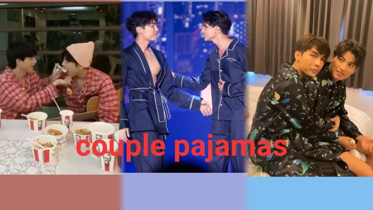 [MEWGULF] they cute in couple pajamas😍😍😍