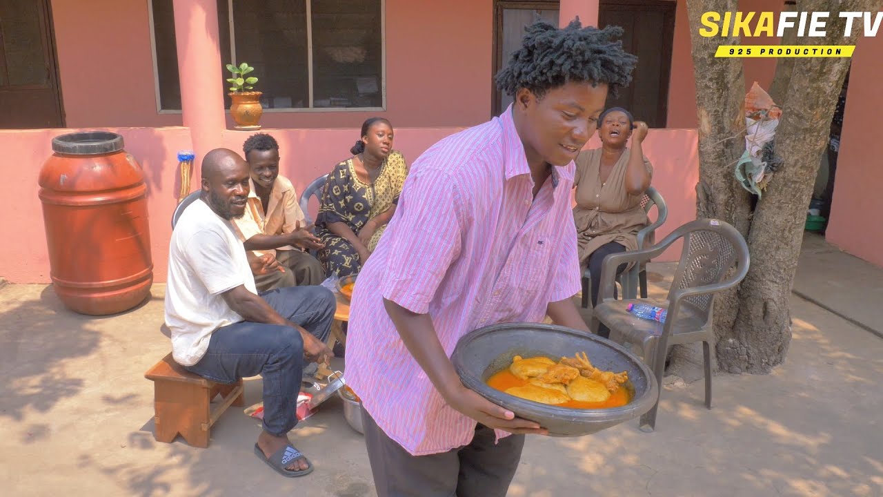 😂ACABENEZER’S FAMILY SUPPORTS HIS CHOP BAR BUSINESS WITH FUFU HOUSE PARTY😂OPOKU DIANA ATADWE