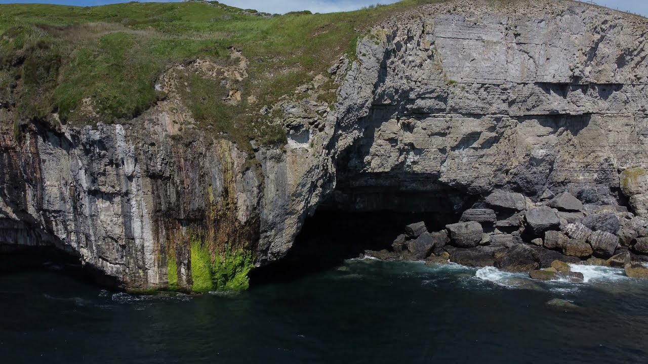 4K Drone Flight at Dancing Ledge, Swanage, Dorset, UK