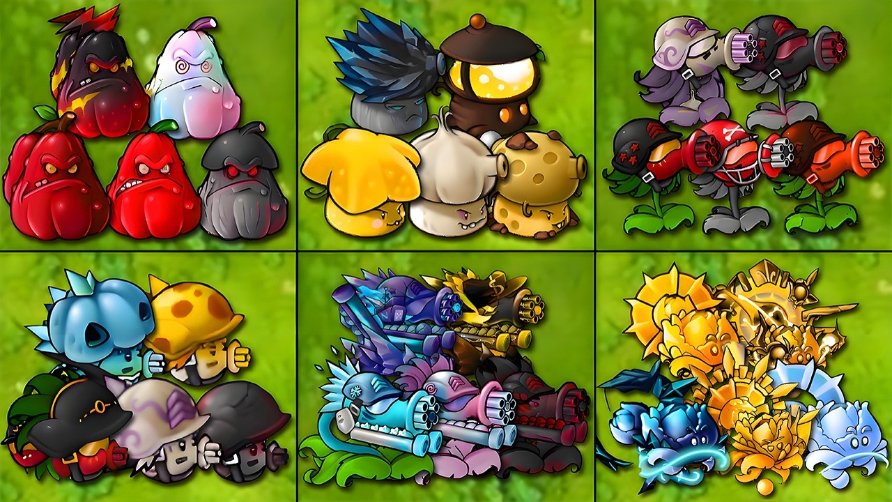 PVZ Fusion 3.4 Challenge - All Team FAMILY Plants Fusion vs Obsidian Gargantuar - Team Battle!