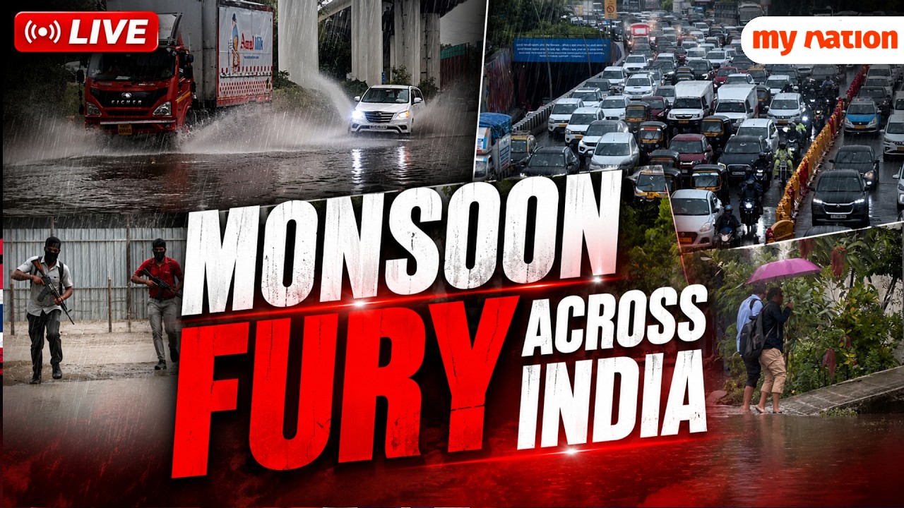 LIVE 🔴 India Monsoon Updates | Heavy Rain Batters Mumbai, Gujarat, Uttarakhand | Flood Alert