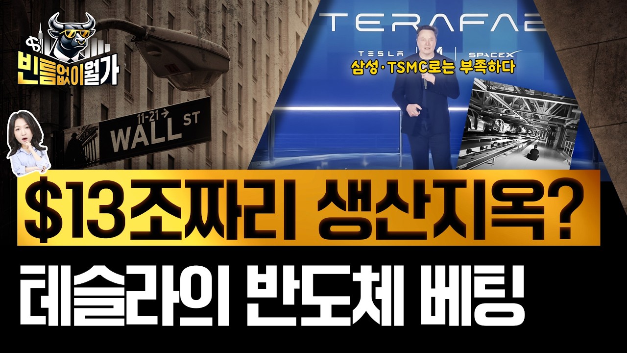 테슬라표 반도체 공장 '테라팹', 제조혁신 VS 생산지옥 | 최후의 승자는 | 빈난새의 빈틈없이월가