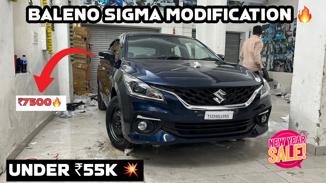 BALENO SIGMA 2025 MODIFIACTION ✅2025 MODIFIED 💥BALENO SIGMA 🔥BASE TO TOP ✅CRUISE CONTROL FREE GRILL💯