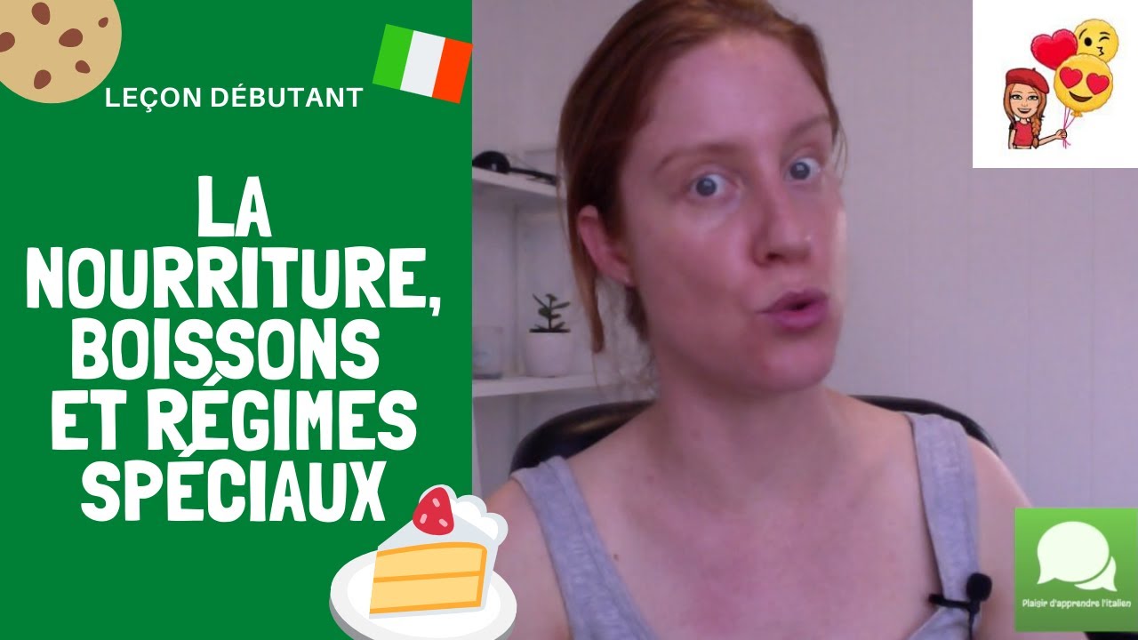 Apprendre l'italien leçon 8 débutant : la nourriture et méthodes de cuisson