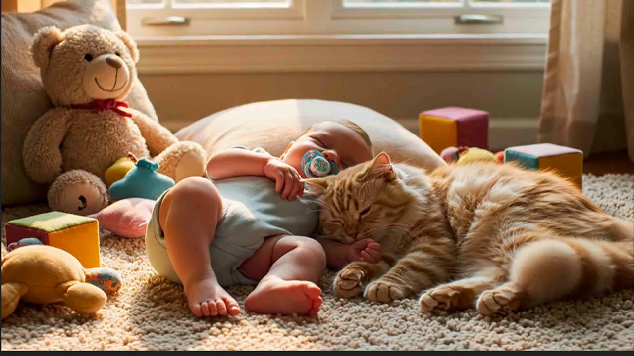 Cat and Baby Fun Time 🐱👶