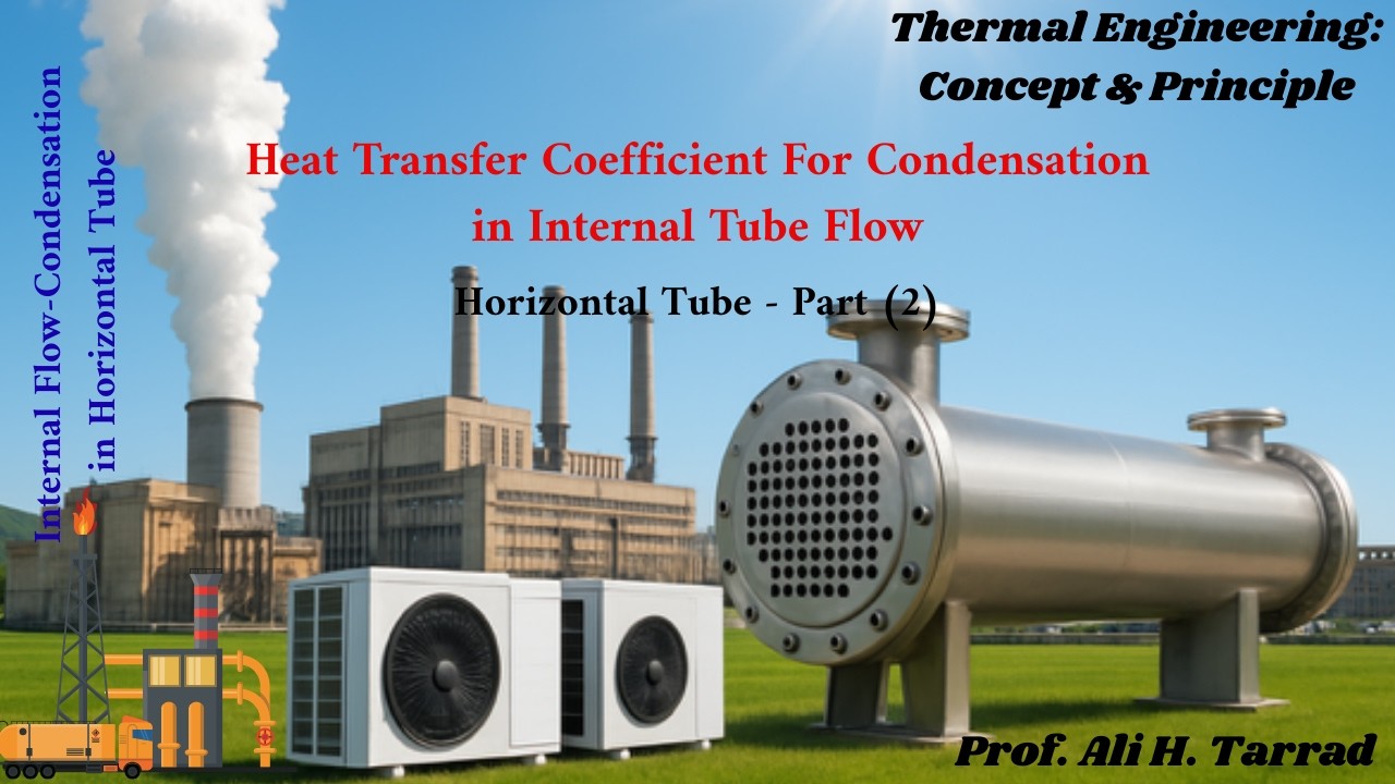 Condensation Heat Transfer Coefficient for Internal Flow: Horizontal Tube- Part (2) #condensation