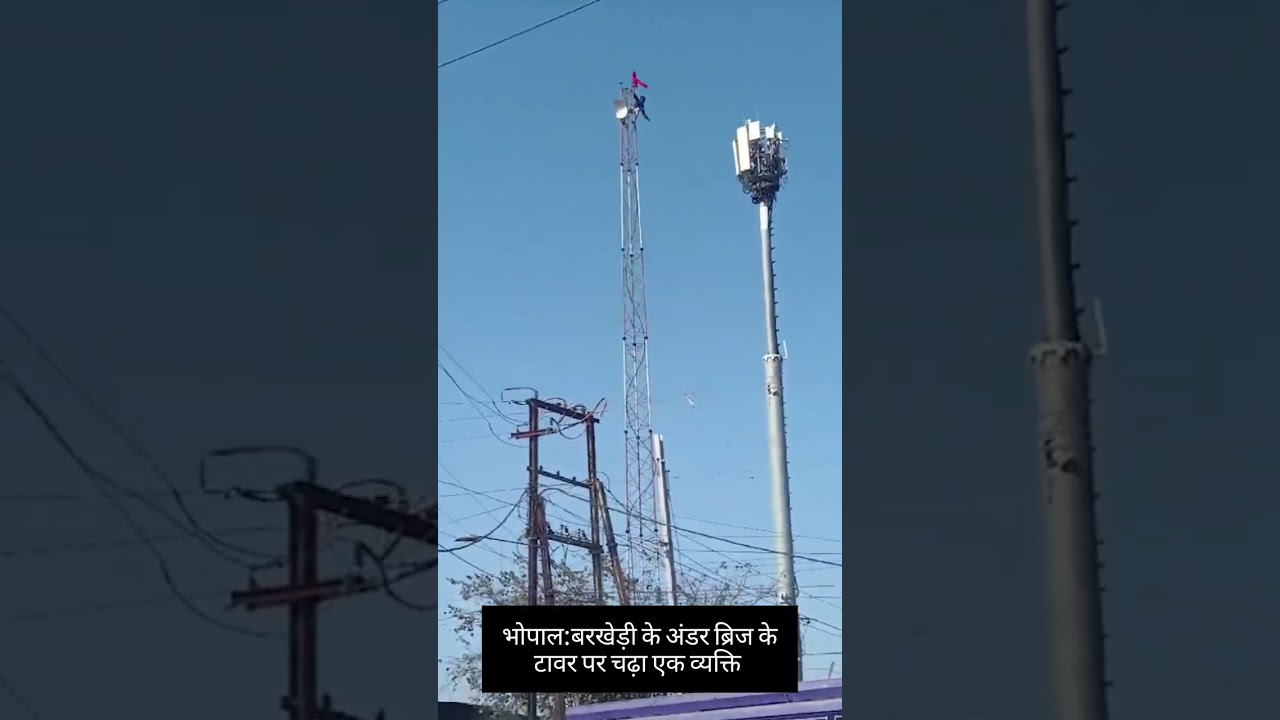 Drunk man climbs mobile tower in Bhopal | News Arena India