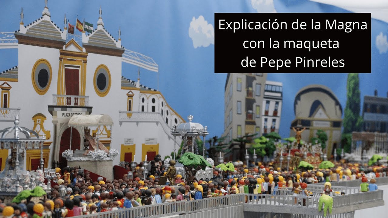 Explicación de la Magna con la maqueta de Pepe Pinreles | Sevilla Accesible