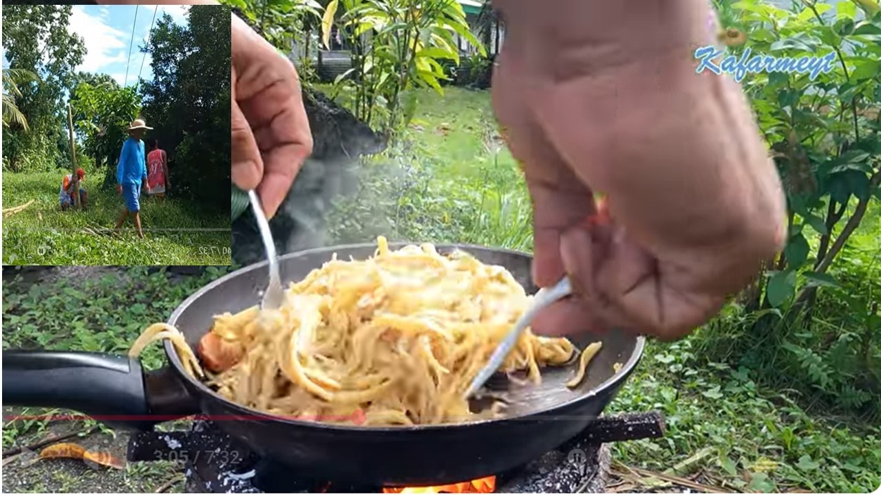 “Working in the Farm Then Cooking Pancit in the Province | Simple Province Life