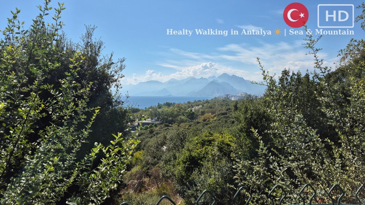 Walking in Antalya ☀️ |  Cam Pyramid Park, Walking Routue #walkingtour #antalya #health #relaxing