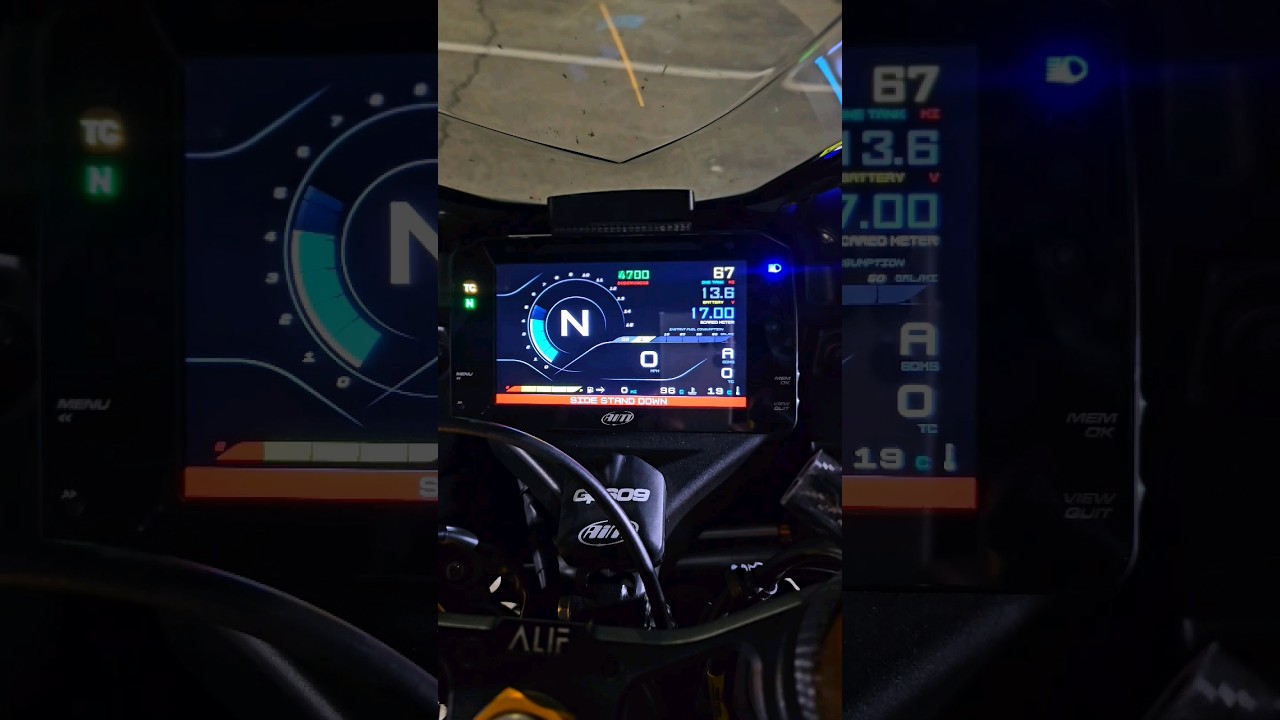 New Suzuki GSX-R1000R Custom @aimsportsdata MXPS Plug & Play Dash | AiM