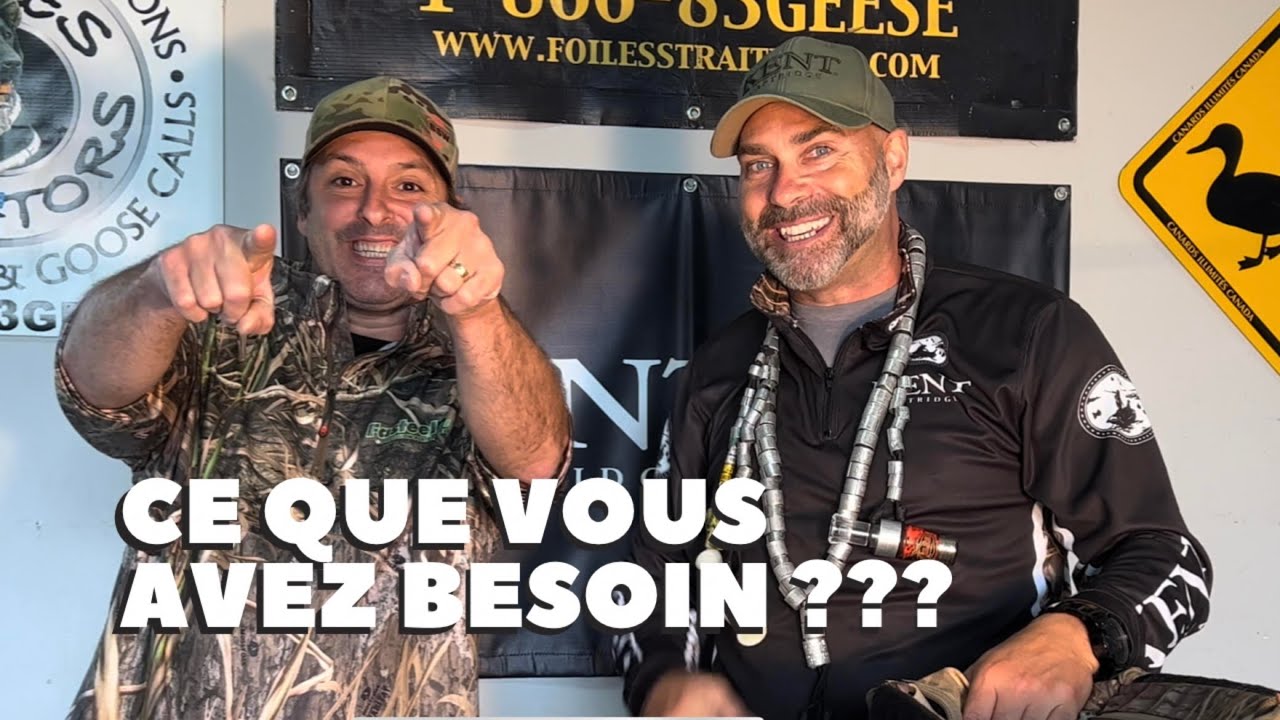 Les incontournables pour la chasse à la sauvagine avec DOMINIC HÉBERT