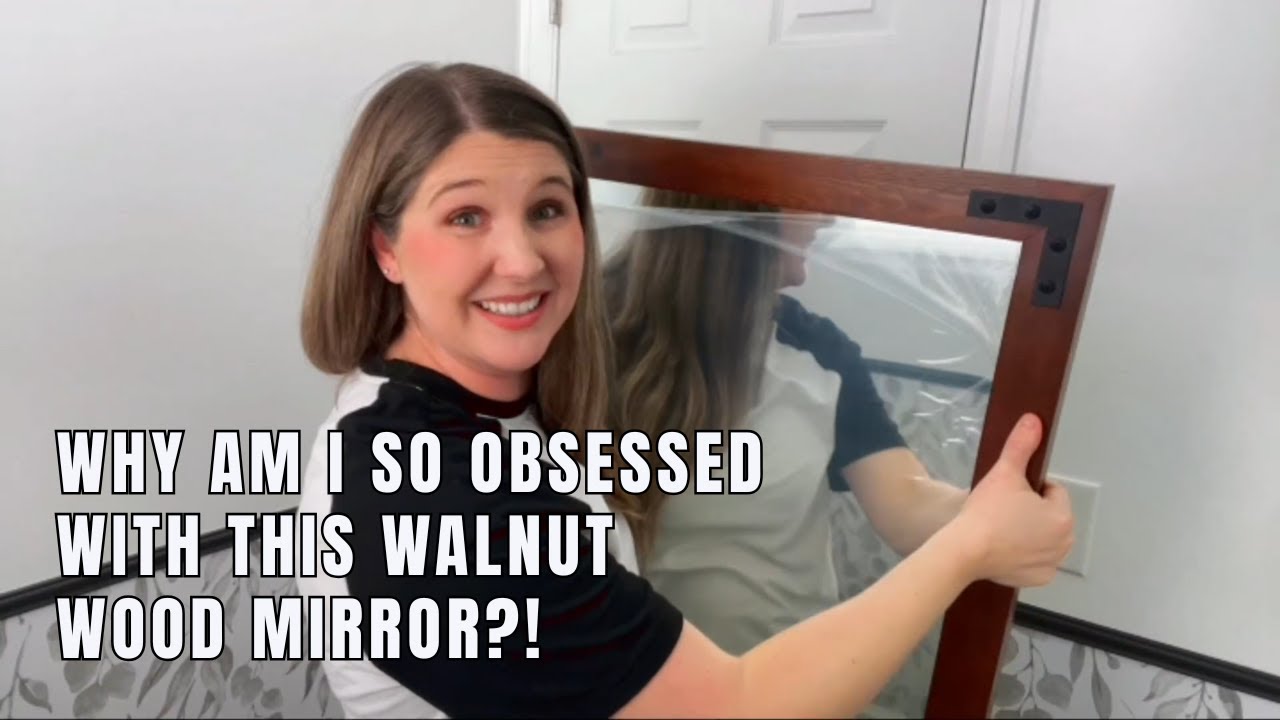 This Walnut Wood Mirror Is Everything I Wanted | TETOTE Refined Farmhouse Mirror Review