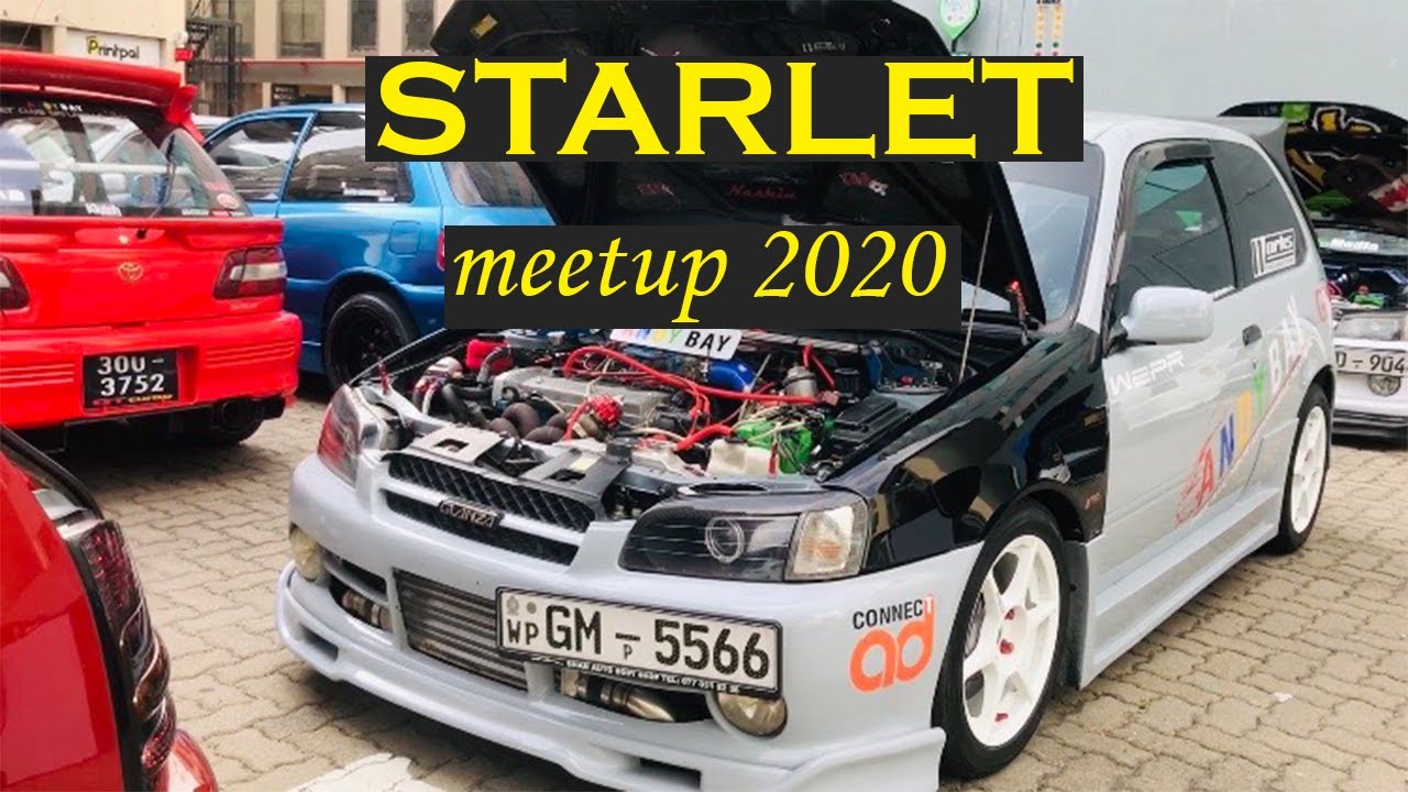 Starlet meetup 2020. Starlet Club of Sri Lanka meetup 2k20 full review video by Autozelon