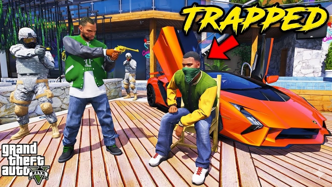 FRANKLIN TRAPPED BY THE GANG!🔥 GTA 5