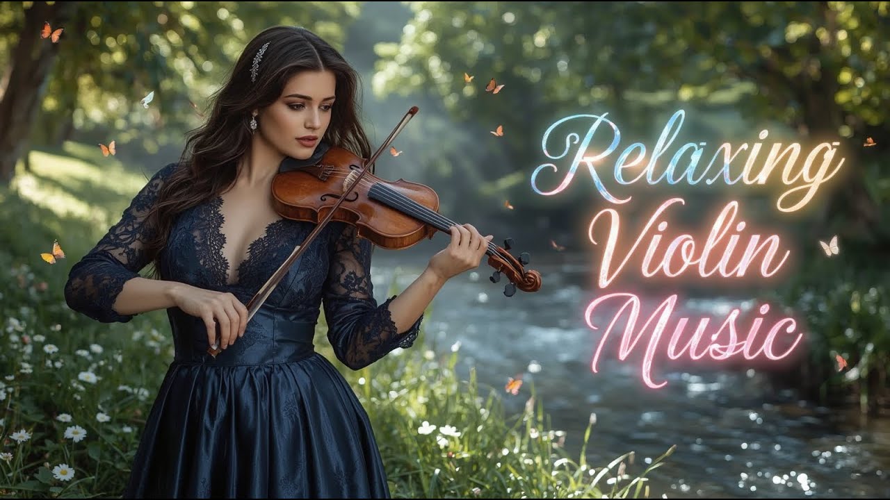 Relaxing Violin Music 2025 – Beautiful Girl Playing in a Dreamy Setting