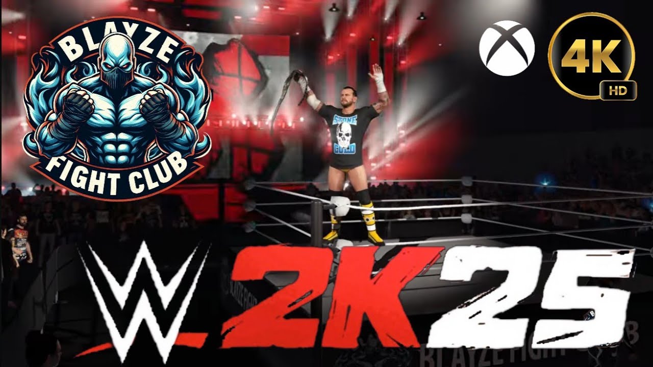 Blayze Fight Club Universe #01 Nakamura vs CM Punk (C) Championship Match WWE 2K25