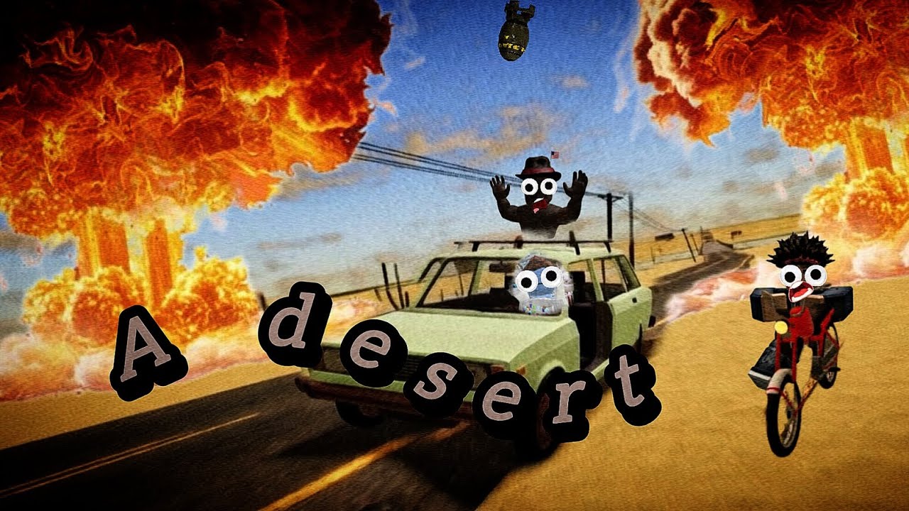 A desert in Roblox too many explosions 💥 