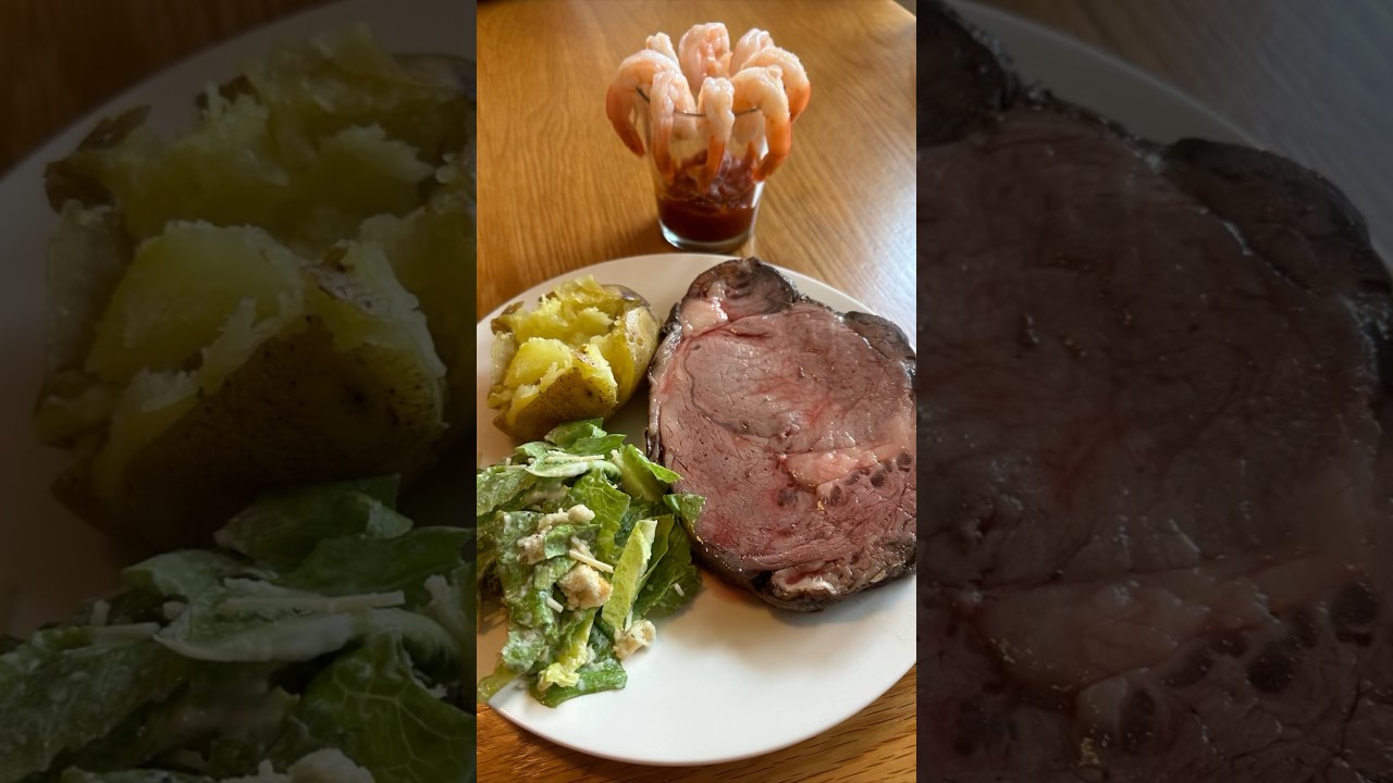 Popular State Food: Nevada - Prime Rib and Shrimp Cocktail #statefood #foodie #nevada