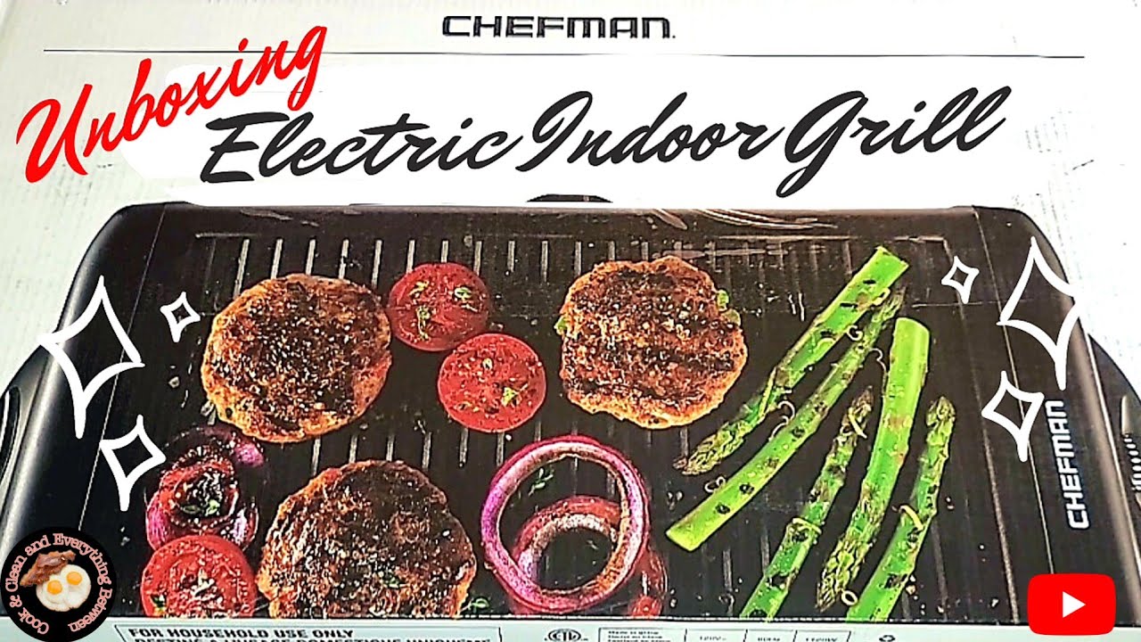 Электрический гриль бездымный для помещений Chefman | Распаковка и обзор