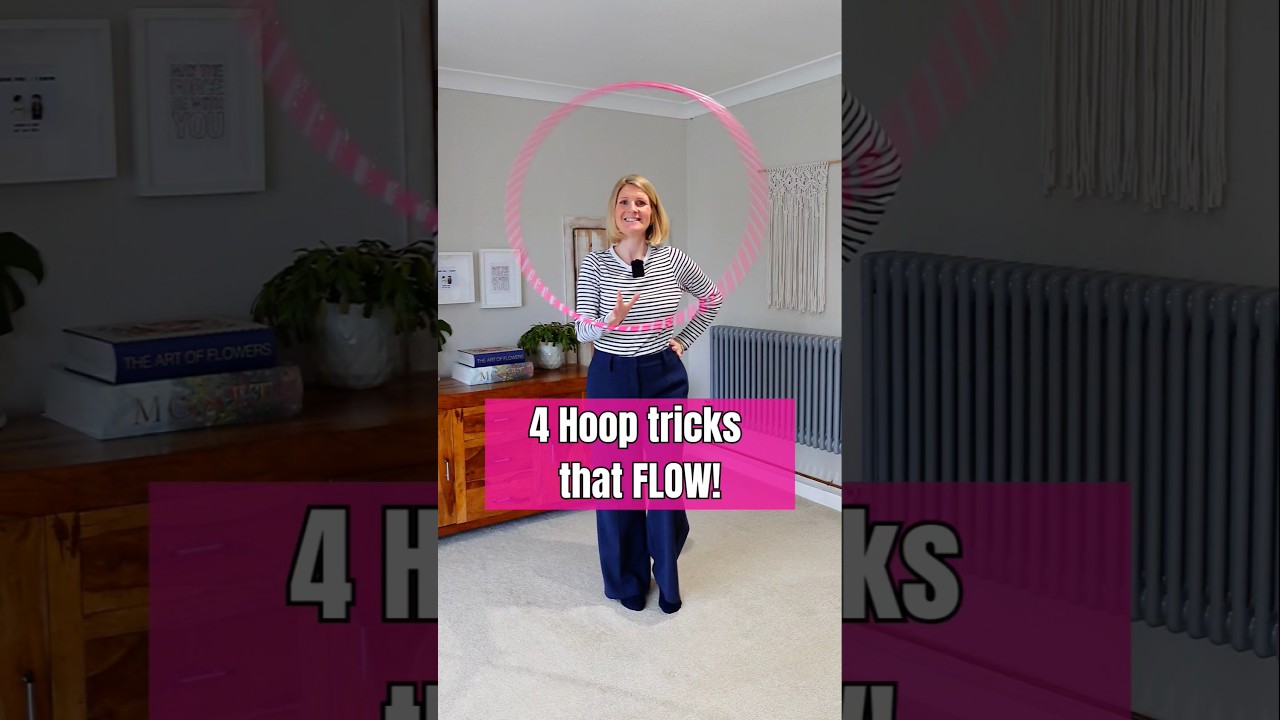 4 Hula hoop tricks that FLOW! #hulahooptricks #hulahooping #hooptricks