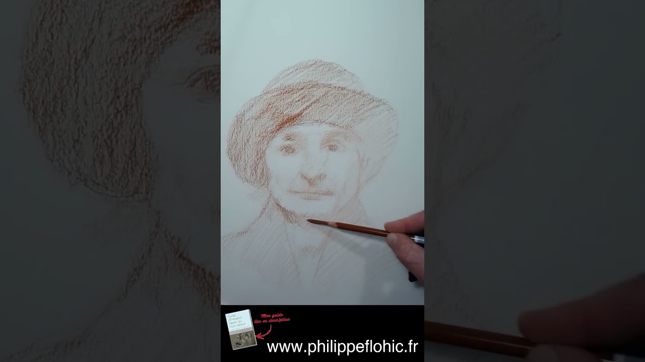 Vidéo24 - Etude4 (Dessine facilement des portraits au clair-obscur avec Philippe Flohic)