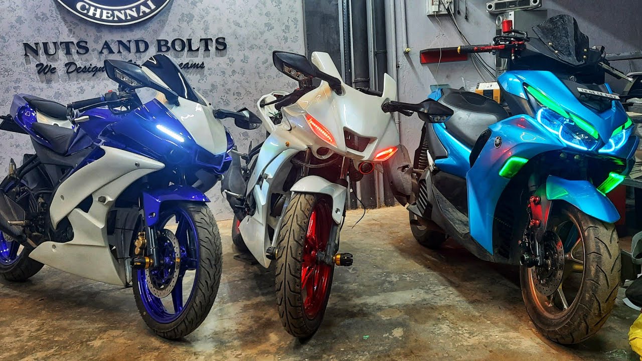 MODIFIED YAMAHA R15 V2 & V3 | R1 & R6 KIT | Price..? | Custom Painting & Accessories | ARK Diaries