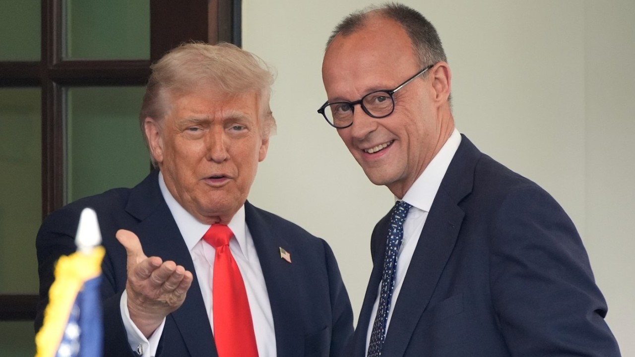 Watch live: Trump, Germany's Merz meet amid Iran conflict