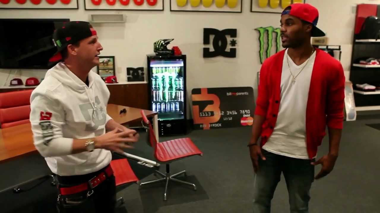 Rob Dyrdek walks thru glass