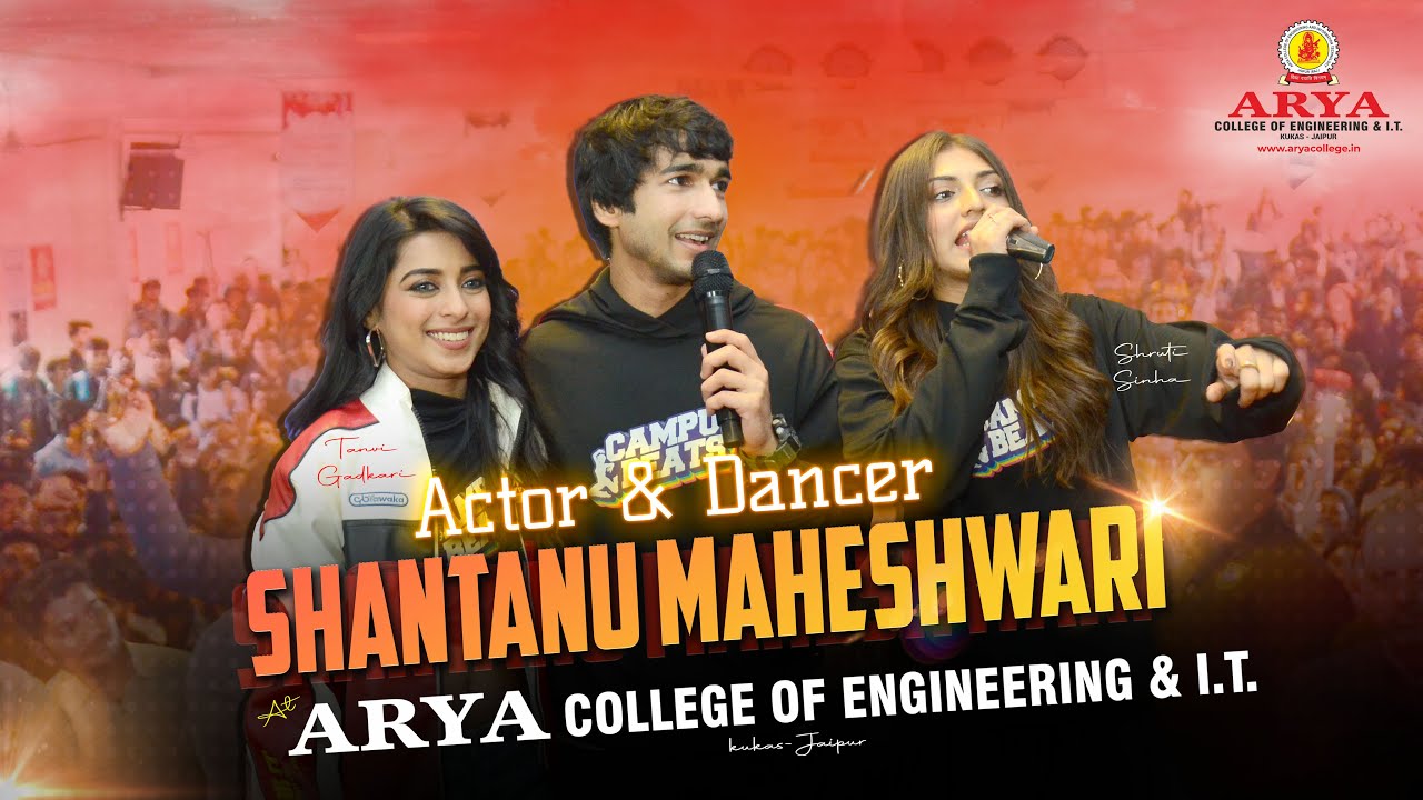Starcast of Campus Beats | Shantanu Maheshwari | Shruti Sinha | Tanvi Gadkari at Arya College