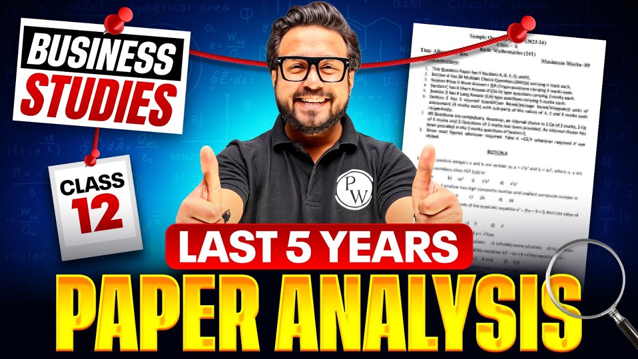 Cass 12 Business Studies🔥| Last 5 Years Paper Analysis 📑| CBSE Boards Exams 2026 | Important Topics