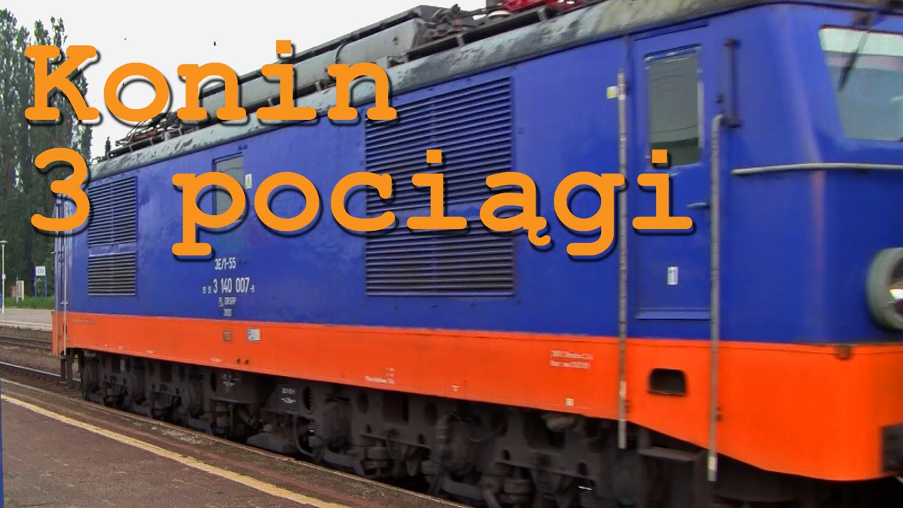 Trains / Pociągi EN, EIC i towarowy w Koninie