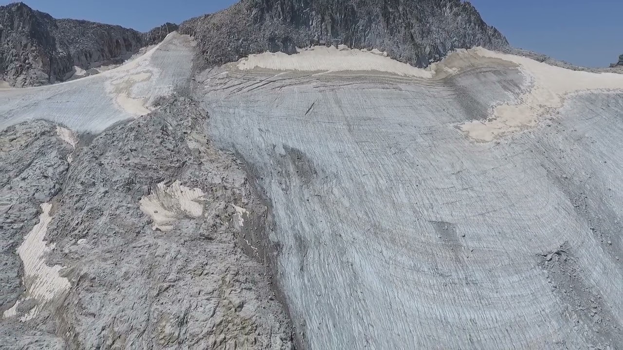 La glacera de l'Aneto, a vista de dron