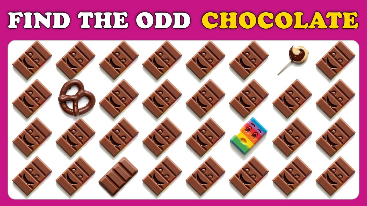 Find the ODD Chocolate Emoji 🍫 | Hard Mode Eye Test Challenge | Squizzer