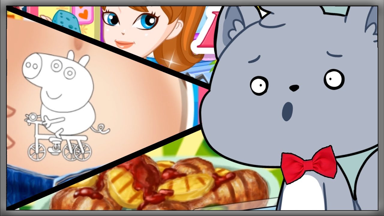 Peppa Pig Tatoo! Country Fried Steak! Messy Kitchen! | Weird Games w/ Mithzan & Shubble!