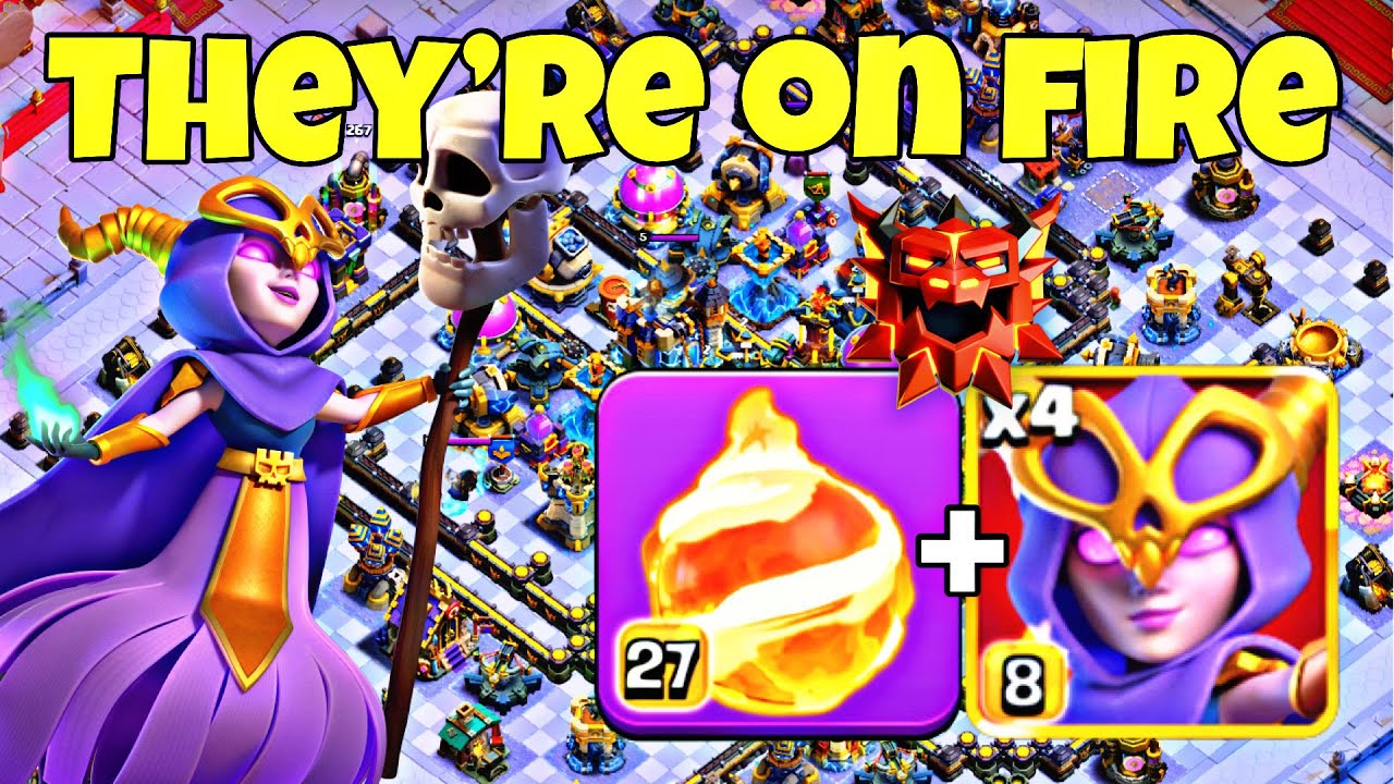 Why Everyone is Using Fireball Super Witches Now! TH18 Legends!