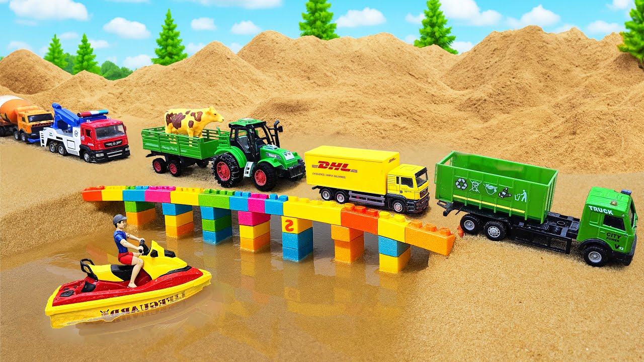 Excavator, Dump Truck, Bulldozer, Crane Rescue Fire Truck | CONSTRUCTION VEHICLES