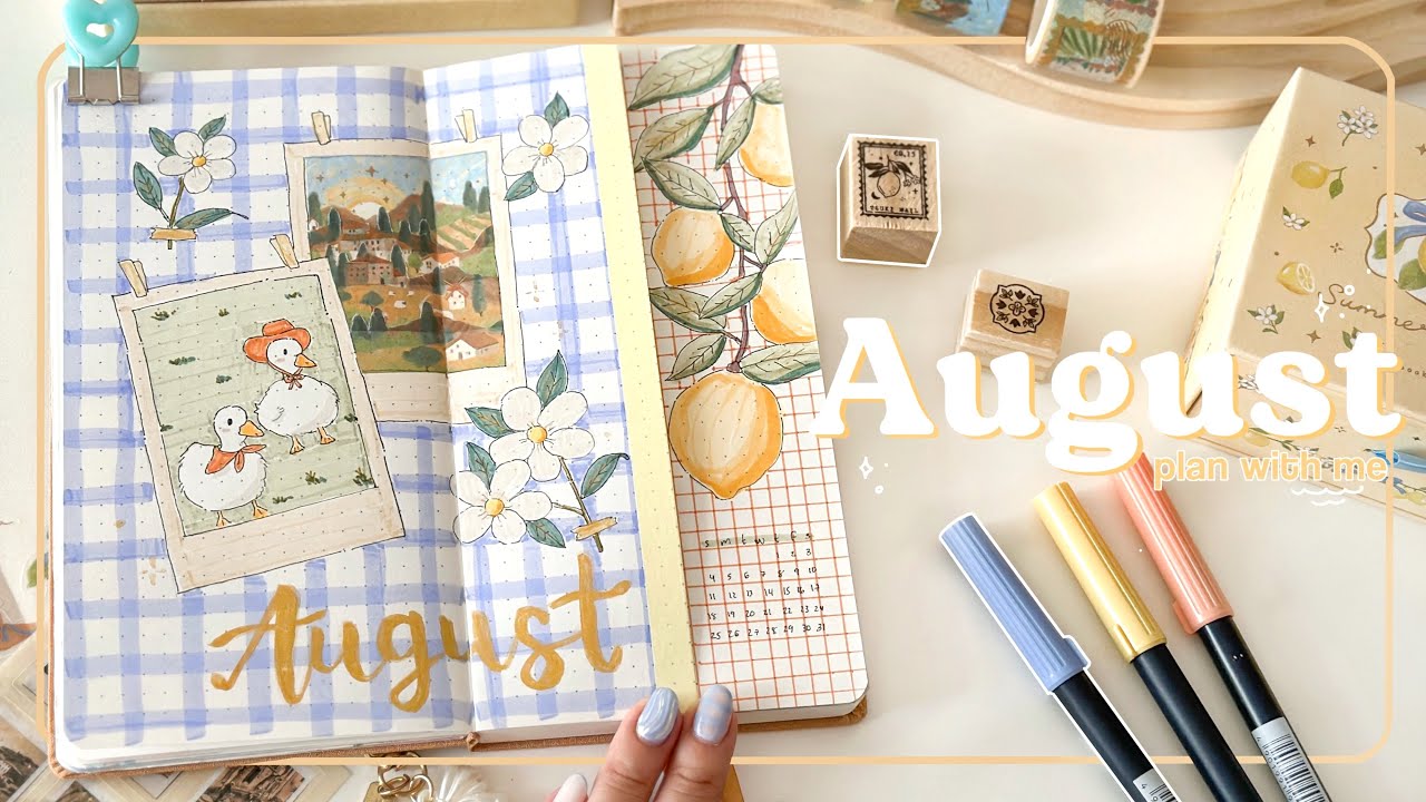 Bullet Journal Agosto 2024 | Plan with me 🍋