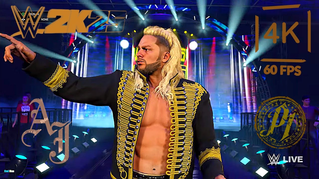 Aj Styles vs Lexis King Wwe 2k25 | The Phenomenal One | Extreme Rules Match |⭐⭐⭐
