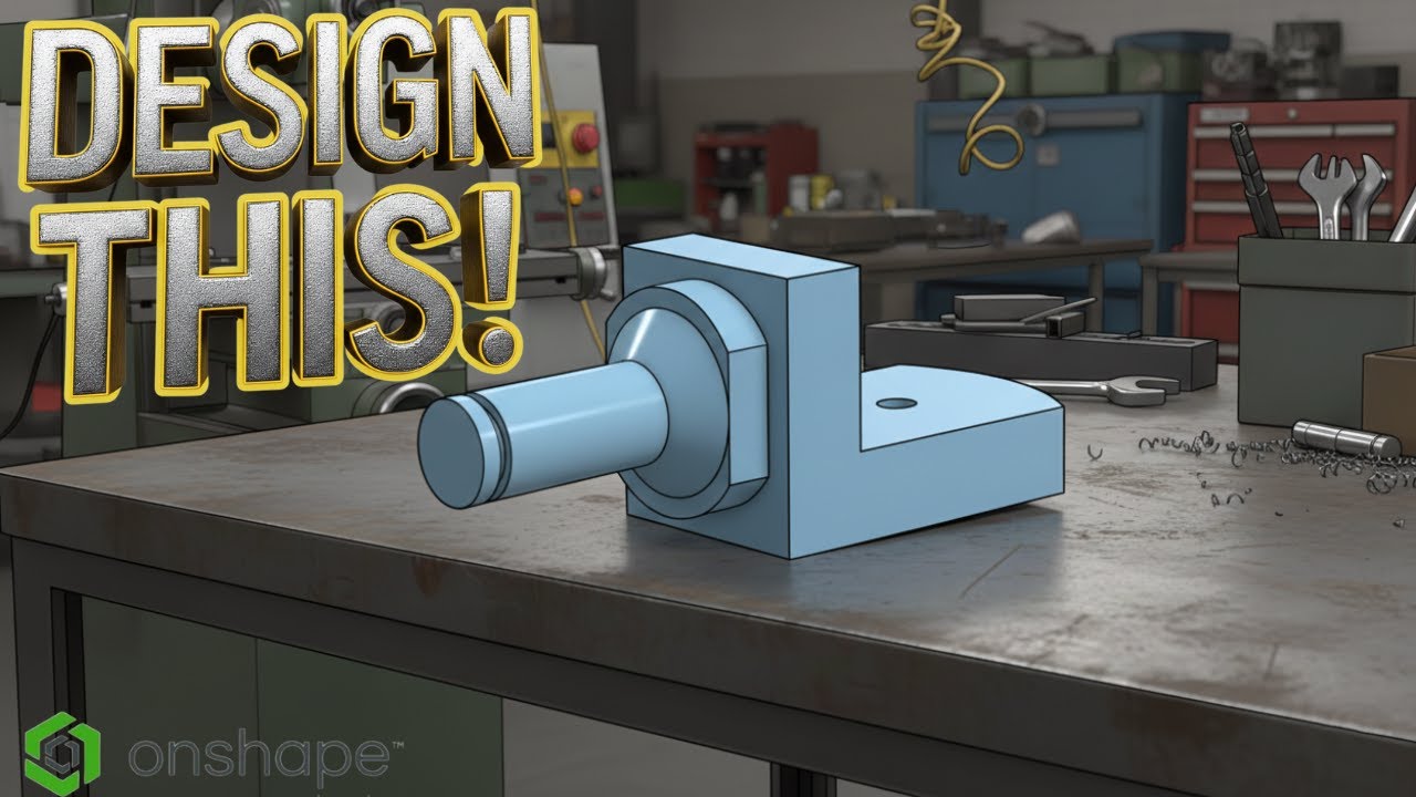 Упражнение 8 из учебника OnShape для начинающих
